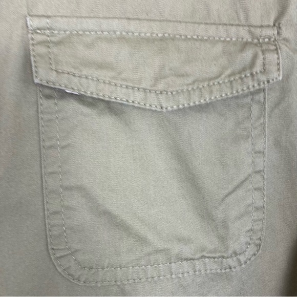 Earthbound Trading Khaki Green Utility Jacket Western Aztec Southwest Print Sz S - Picture 9 of 16